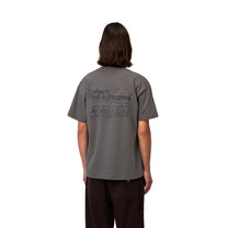 Carhartt WIP S/S Boxed T-Shirt Soot, Garment dyed