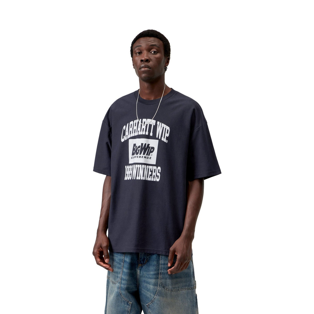 Carhartt WIP S/S 1989 Winners T-Shirt Dark Navy, Heavy stone wash