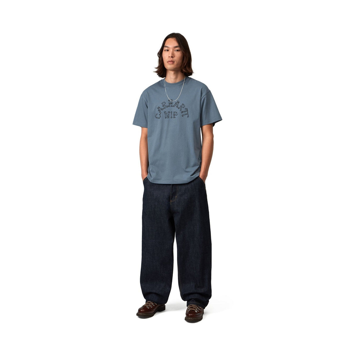 Carhartt WIP S/S Ribbon Script T-Shirt Icesheet