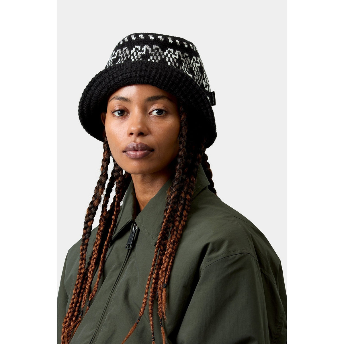 Carhartt WIP Bricky Man Knitted Bucket Hat Black