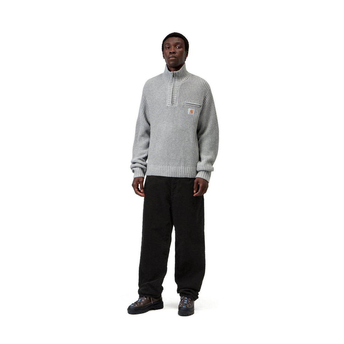 Carhartt WIP Aaron Pant Black, Rinsed