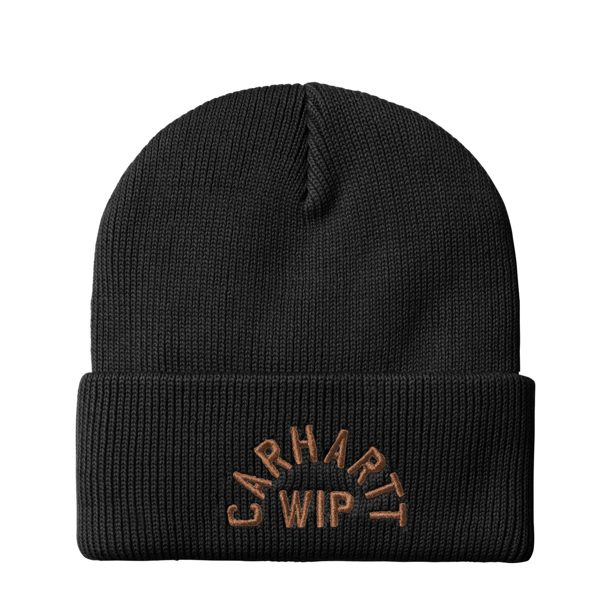 Carhartt WIP Arch Script Beanie Black / WIP H Brown