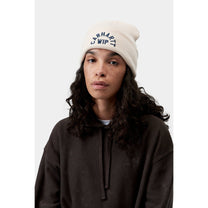 Carhartt WIP Arch Script Beanie Natural / Dark Navy
