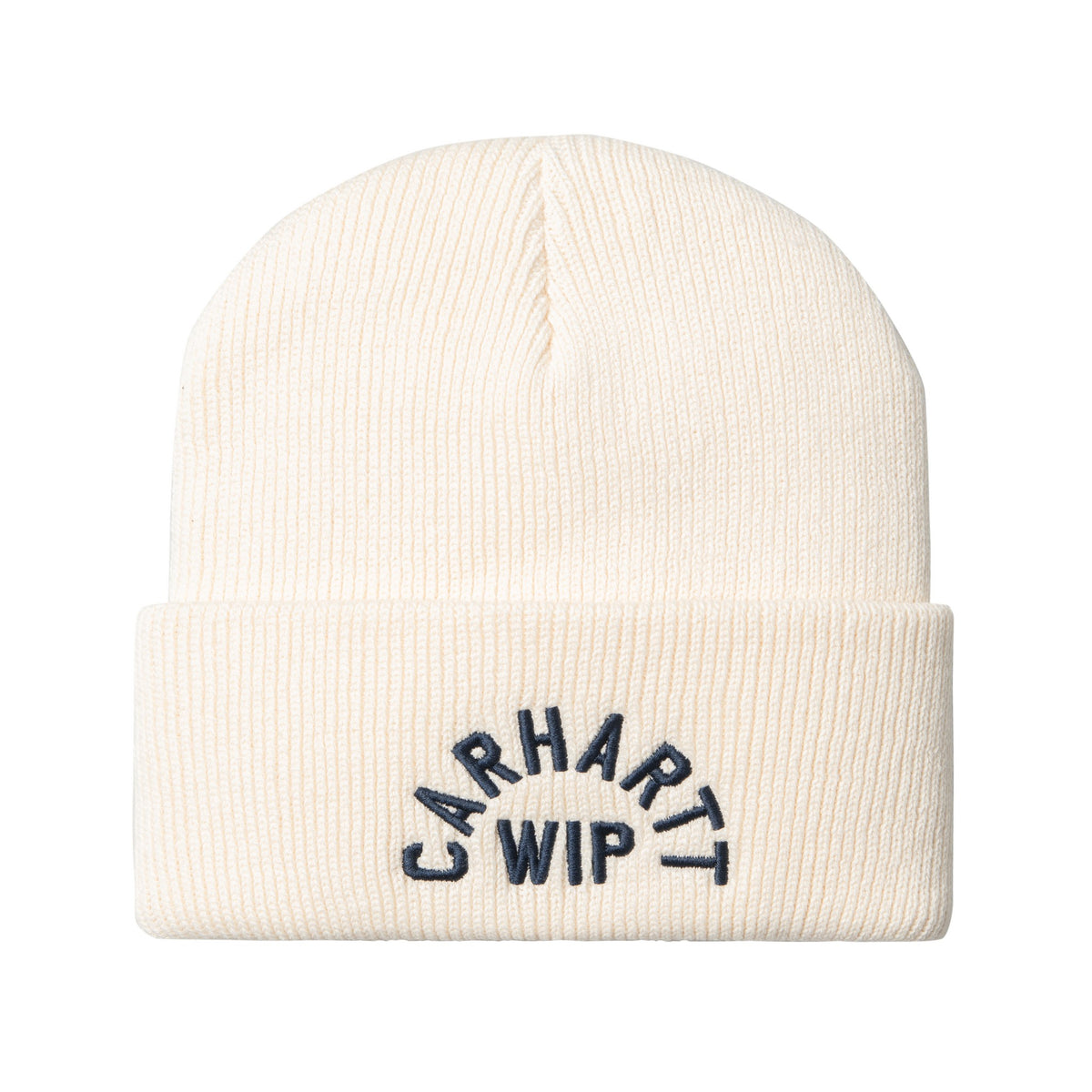 Carhartt WIP Arch Script Beanie Natural / Dark Navy