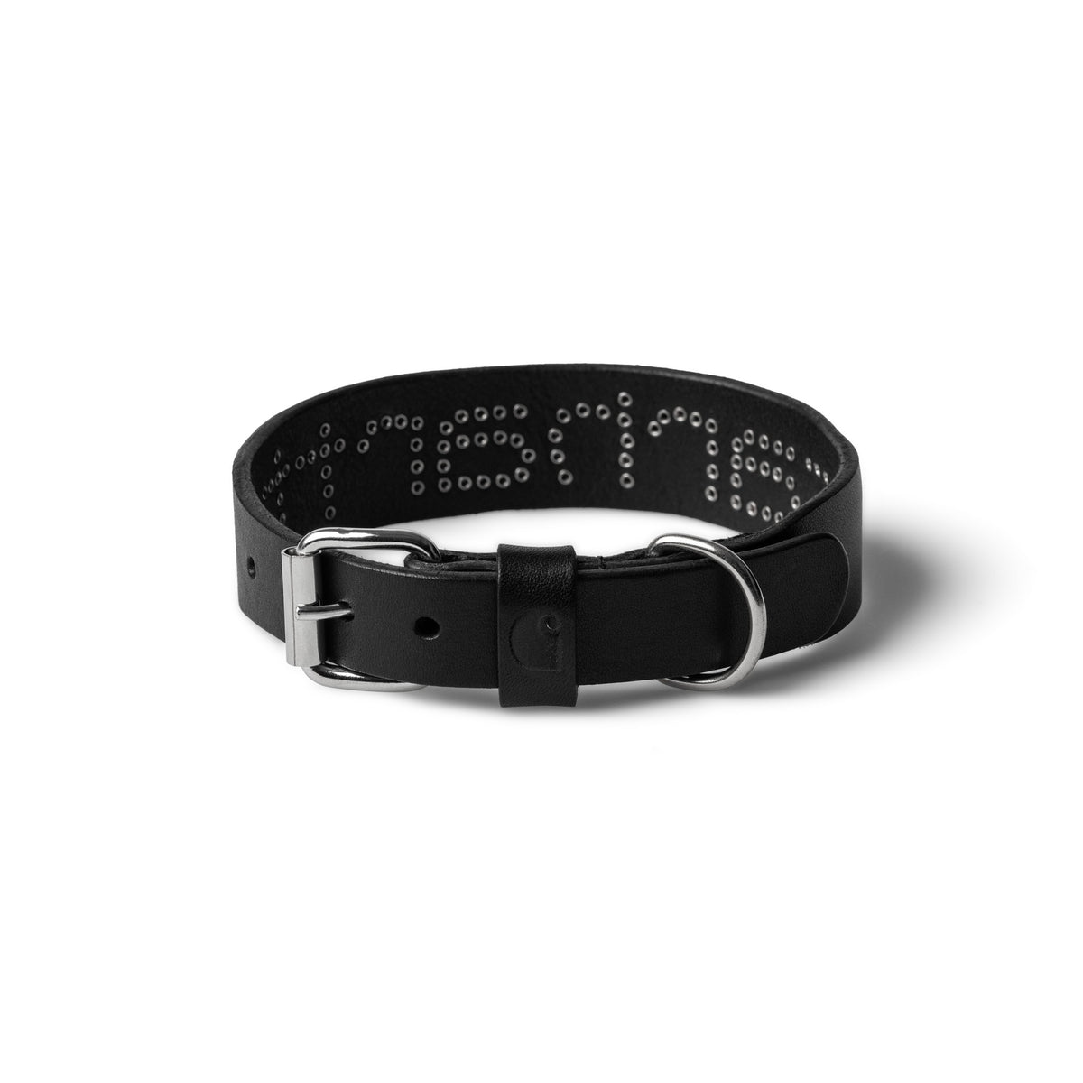 Carhartt WIP Script Studs Dog Collar Black - S/M