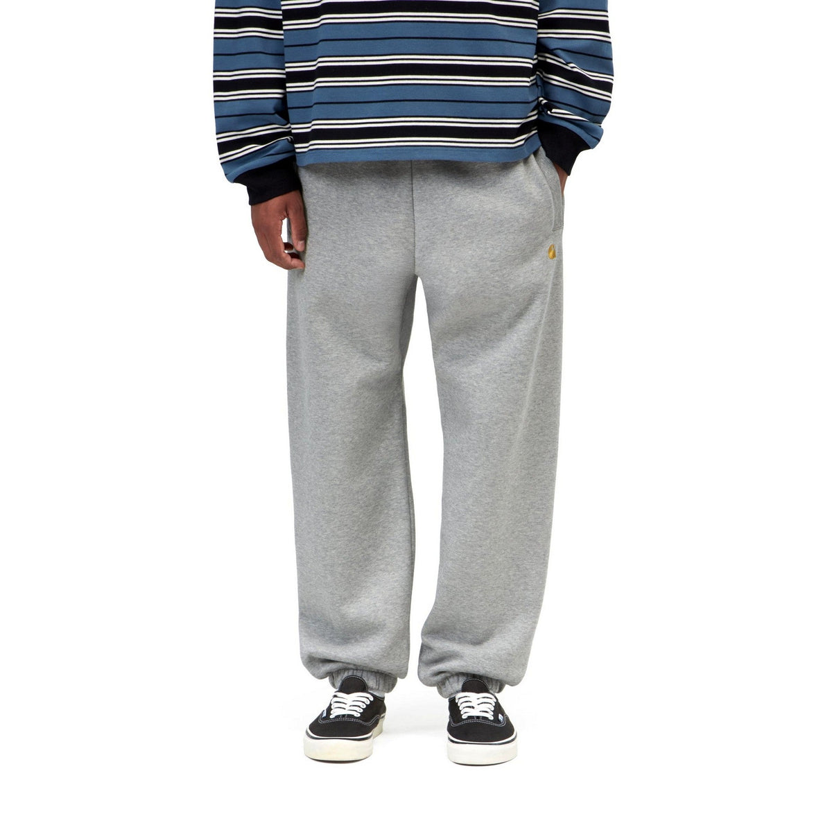 Carhartt WIP Chase Sweat Pant Grey Heather / Gold