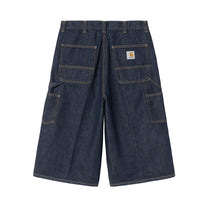 Carhartt WIP OG Double Knee Long Short Blue, Rinsed