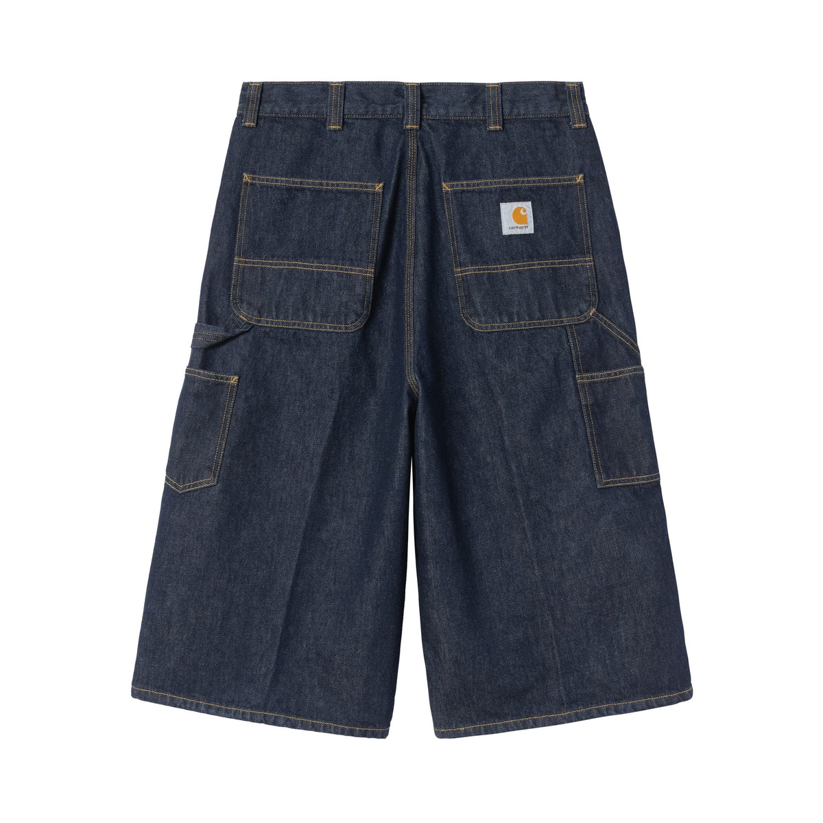 Carhartt WIP OG Double Knee Long Short Blue, Rinsed