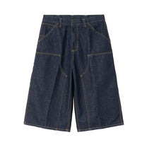 Carhartt WIP OG Double Knee Long Short Blue, Rinsed