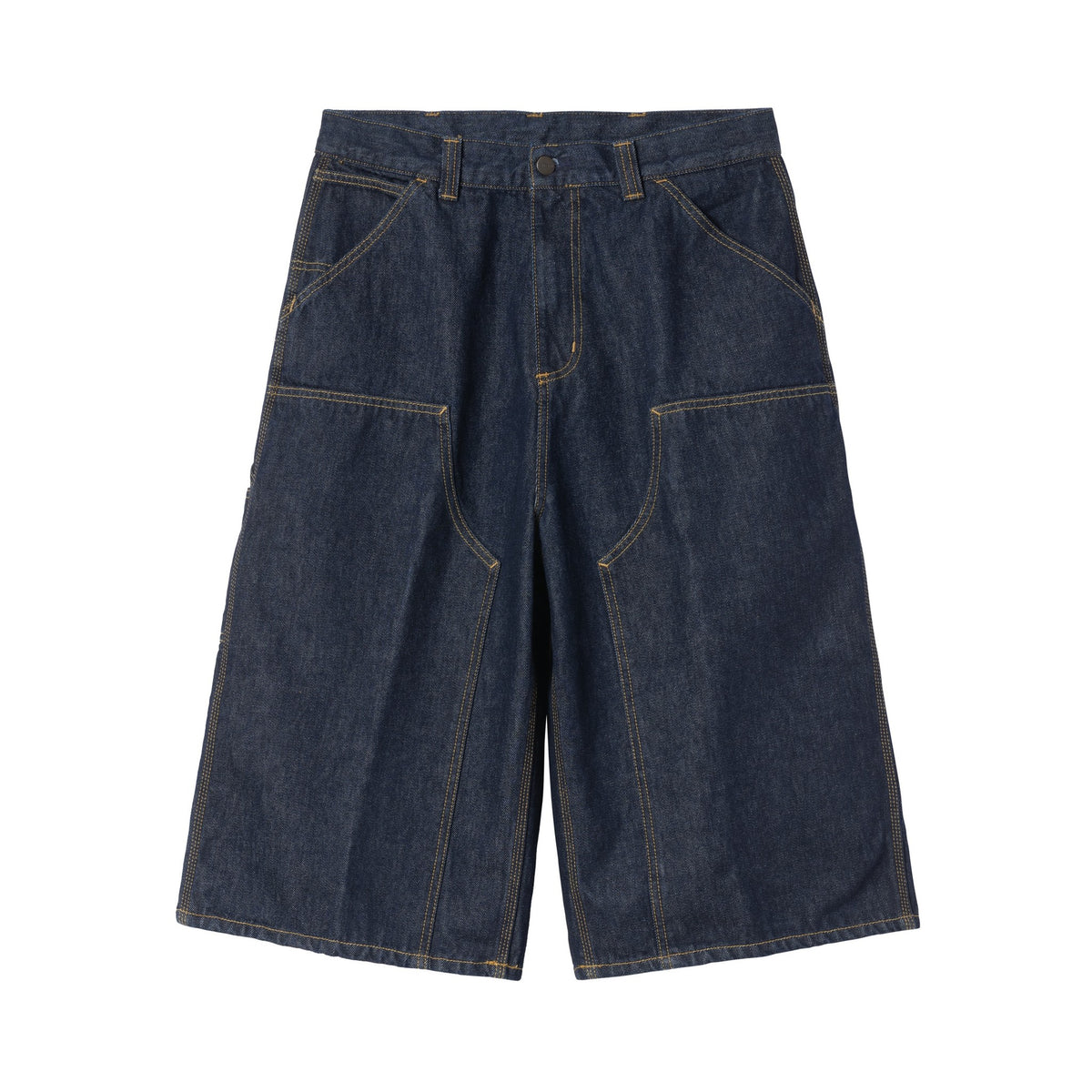 Carhartt WIP OG Double Knee Long Short Blue, Rinsed
