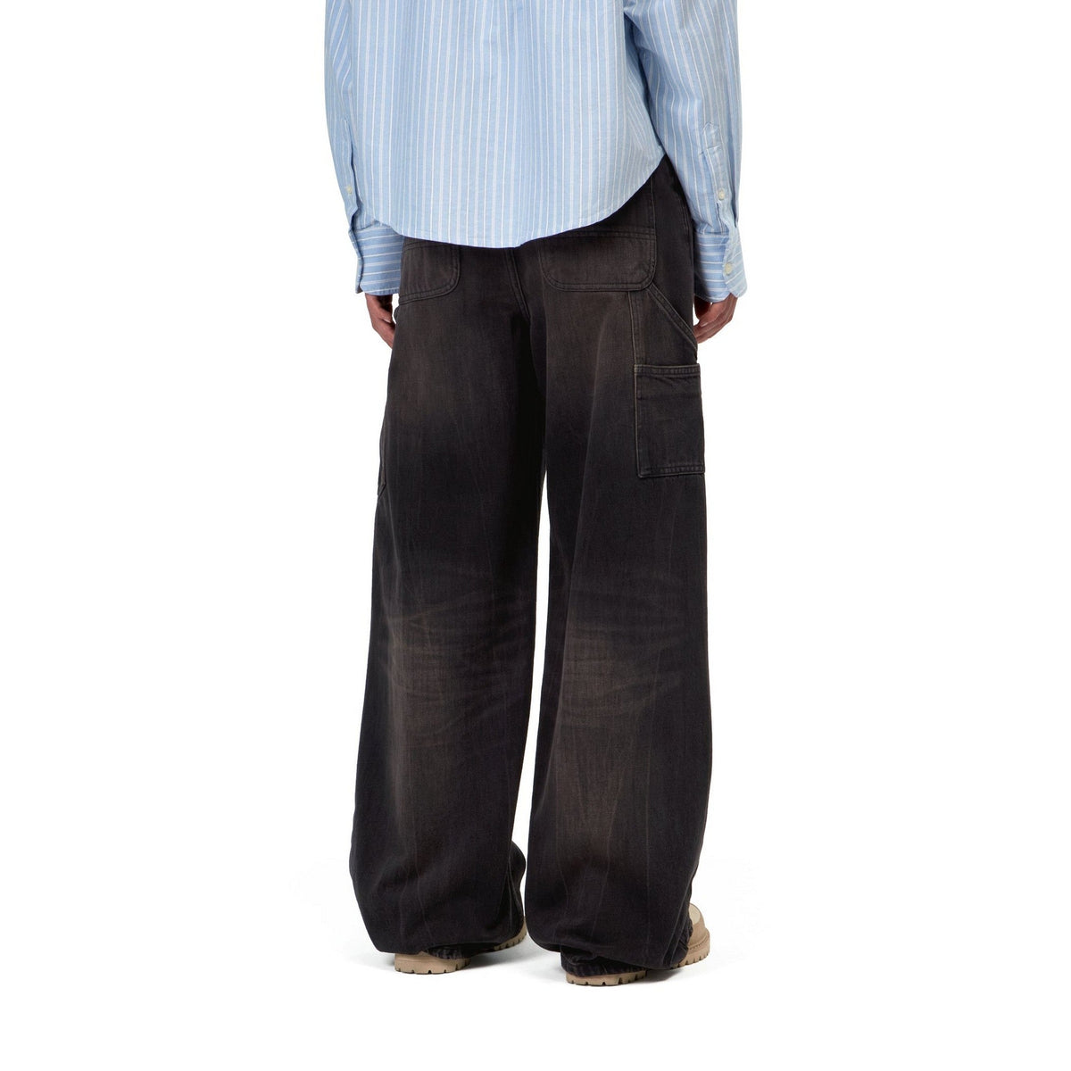 Carhartt WIP Women's Jens Pant Black, Tobacco used wash