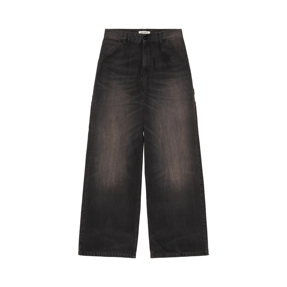 Carhartt WIP Women's Jens Pant Black, Tobacco used wash