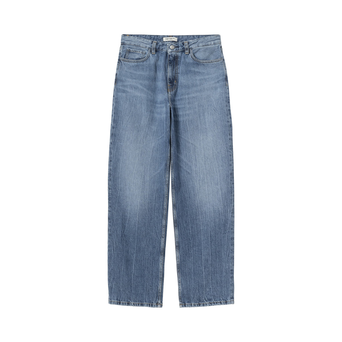 Carhartt WIP Women's Lavine Pant Blue, Marble used wash