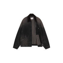 Carhartt WIP OG Detroit Jacket Black / Black, Tobacco used wash