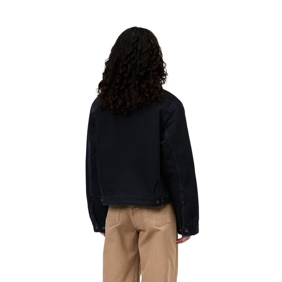 Carhartt WIP Women's Belmar Jacket Black, Stone washed