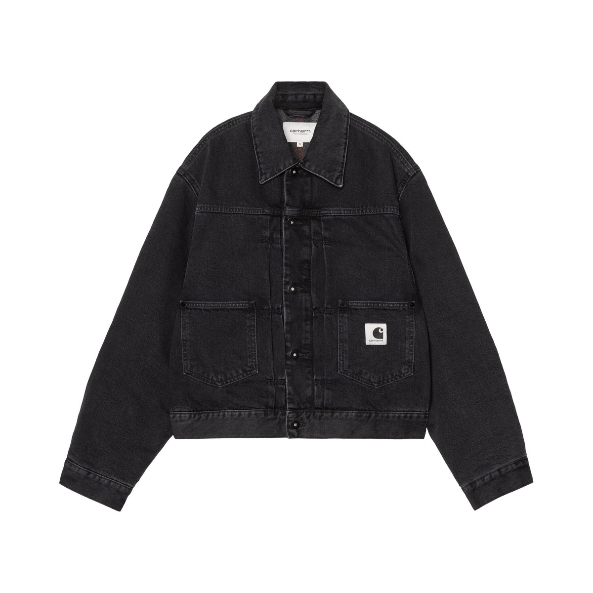 Carhartt WIP Women's Belmar Jacket Black, Stone washed