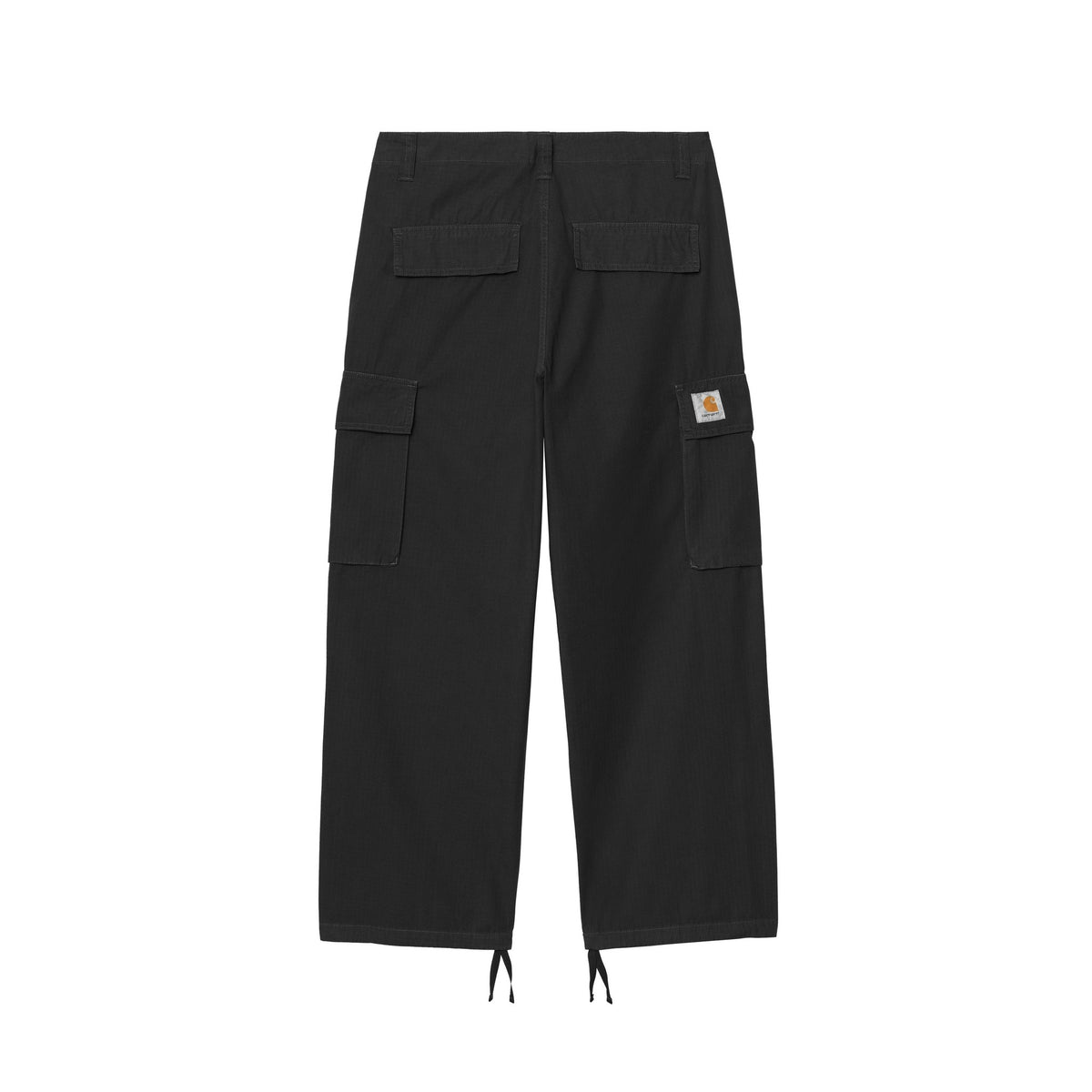 Carhartt WIP Kade Cargo Pant Black, Garment dyed