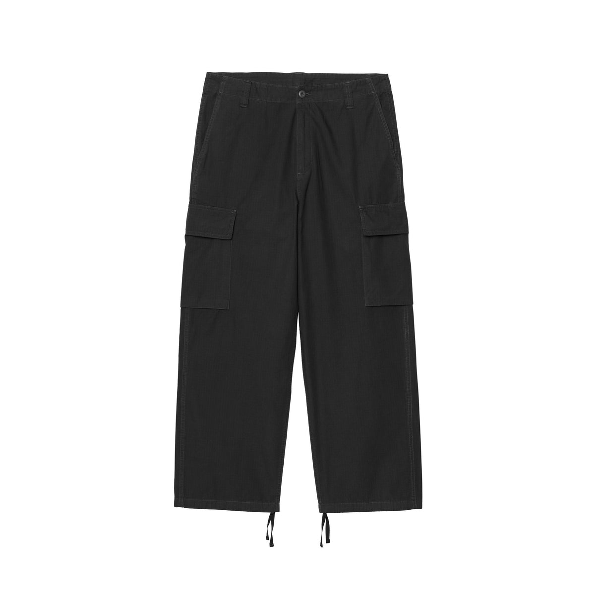 Carhartt WIP Kade Cargo Pant Black, Garment dyed