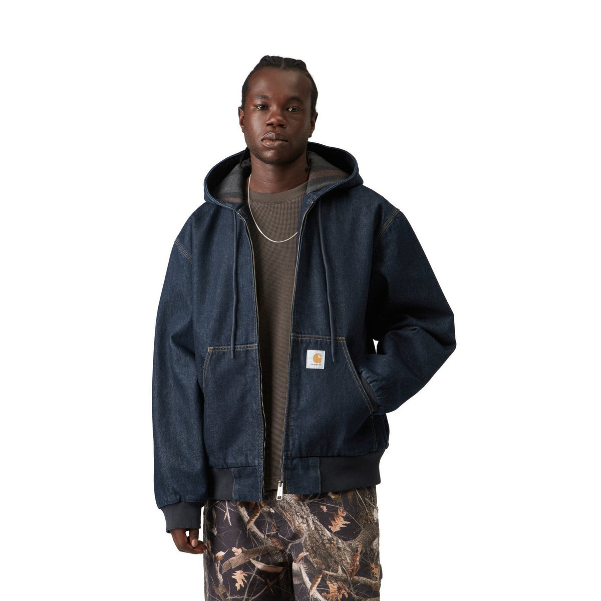 Carhartt WIP OG Active Jacket Blue, Rinsed