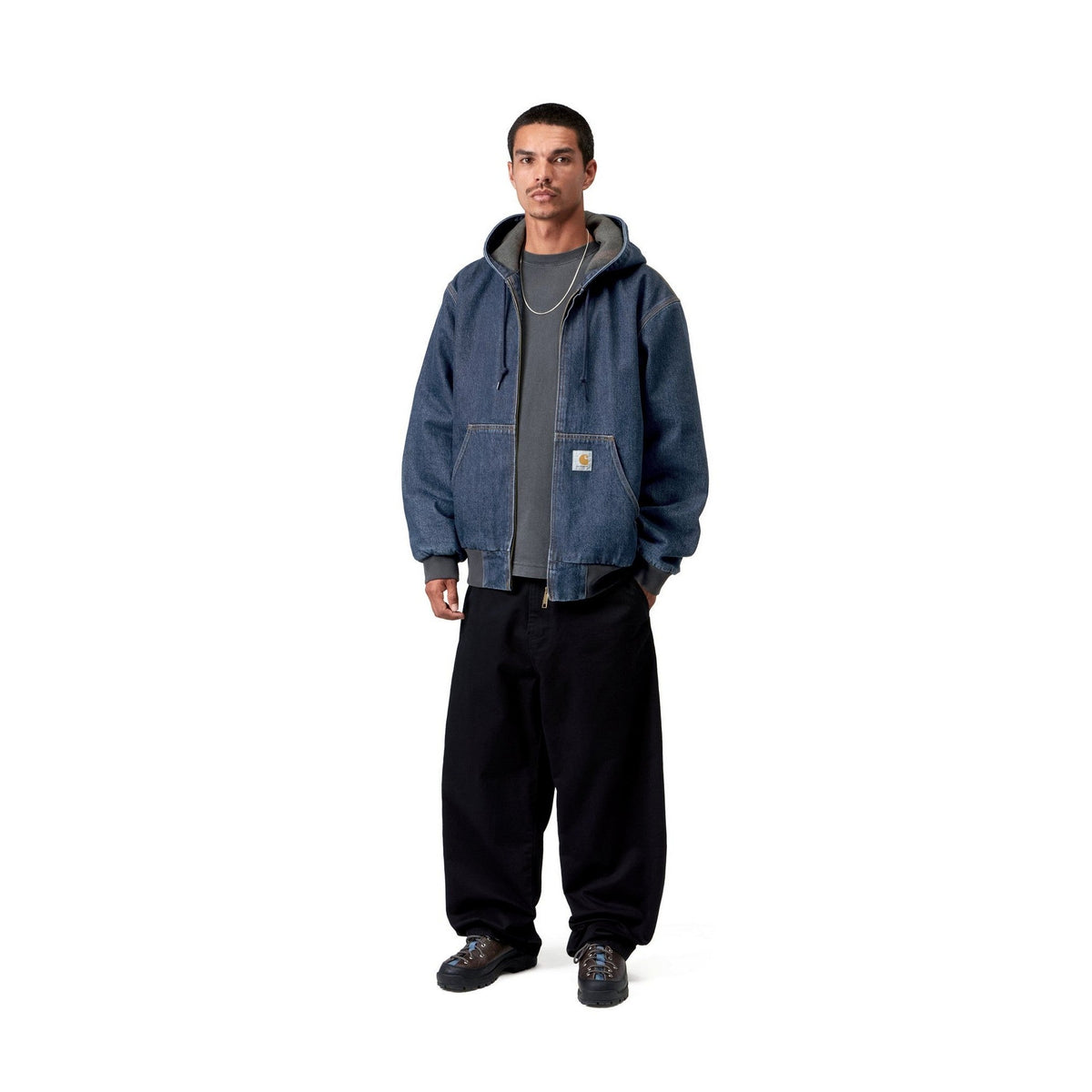 Carhartt WIP OG Active Jacket Blue, Stone washed