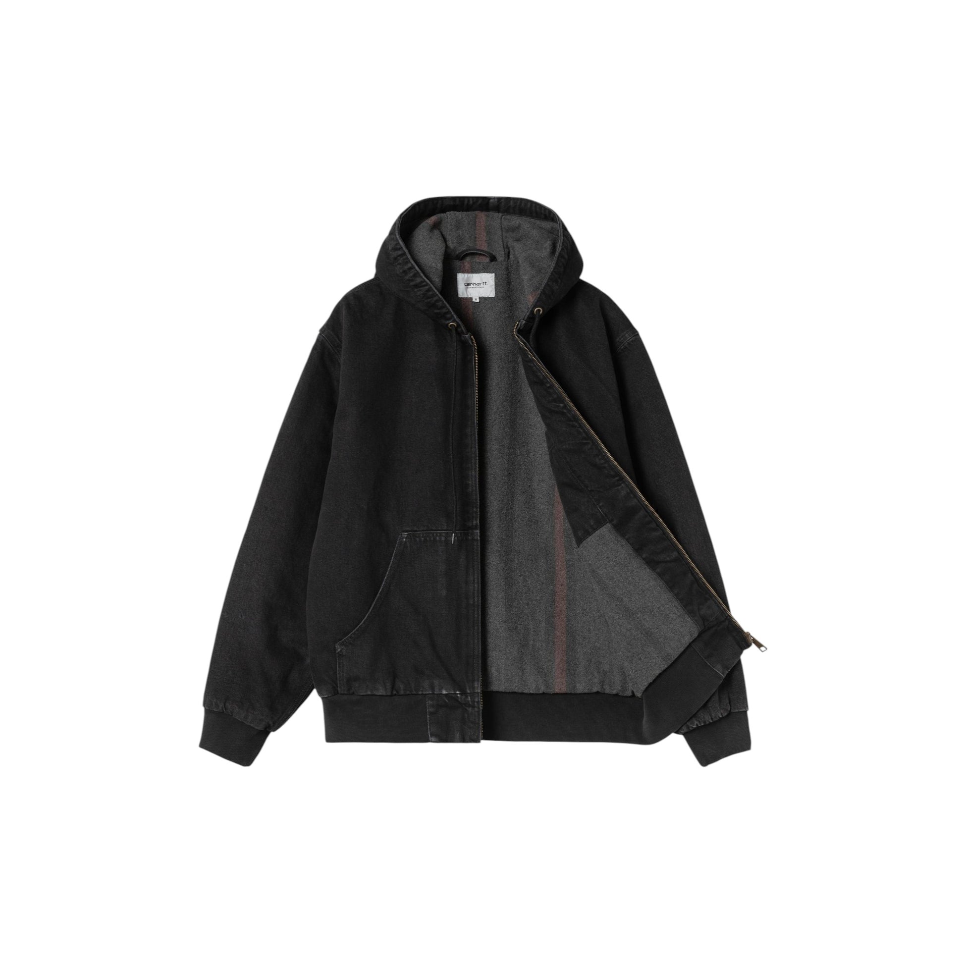 Carhartt WIP OG Active Jacket Black, Stone washed