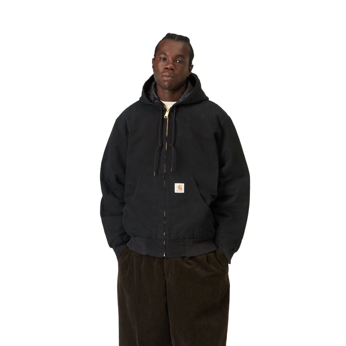 Carhartt WIP OG Active Jacket Black, Stone canvas