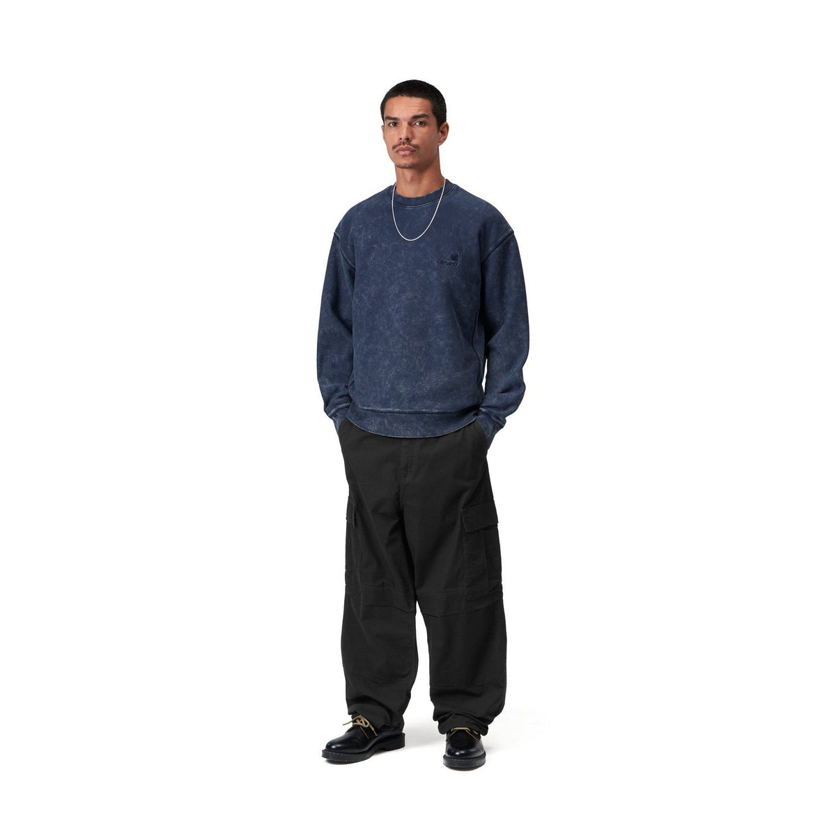Carhartt WIP OG Cargo Pant Black, Stone washed