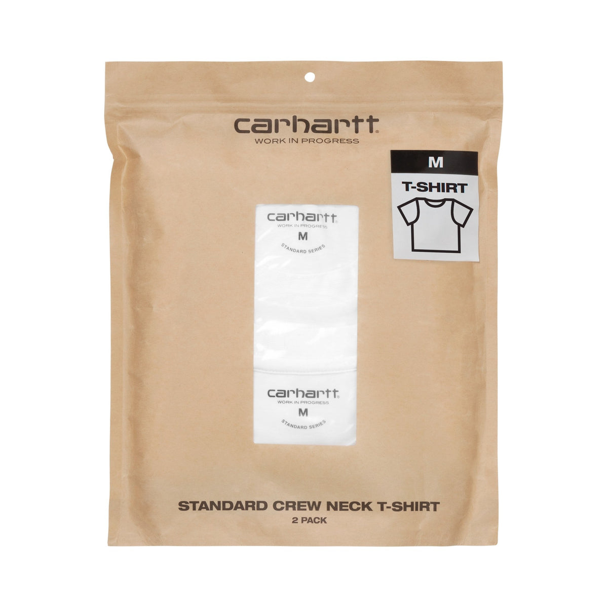 Carhartt WIP Standard Crew Neck T-Shirt White + White