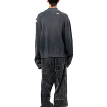 Maison MIHARA YASUHIRO Sun Faded Like Knit Cardigan Black