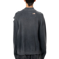 Maison MIHARA YASUHIRO Sun Faded Like Knit Cardigan Black