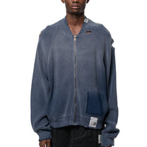 Maison MIHARA YASUHIRO Sun Faded Like Knit Cardigan Navy
