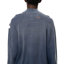 Maison MIHARA YASUHIRO Sun Faded Like Knit Cardigan Navy