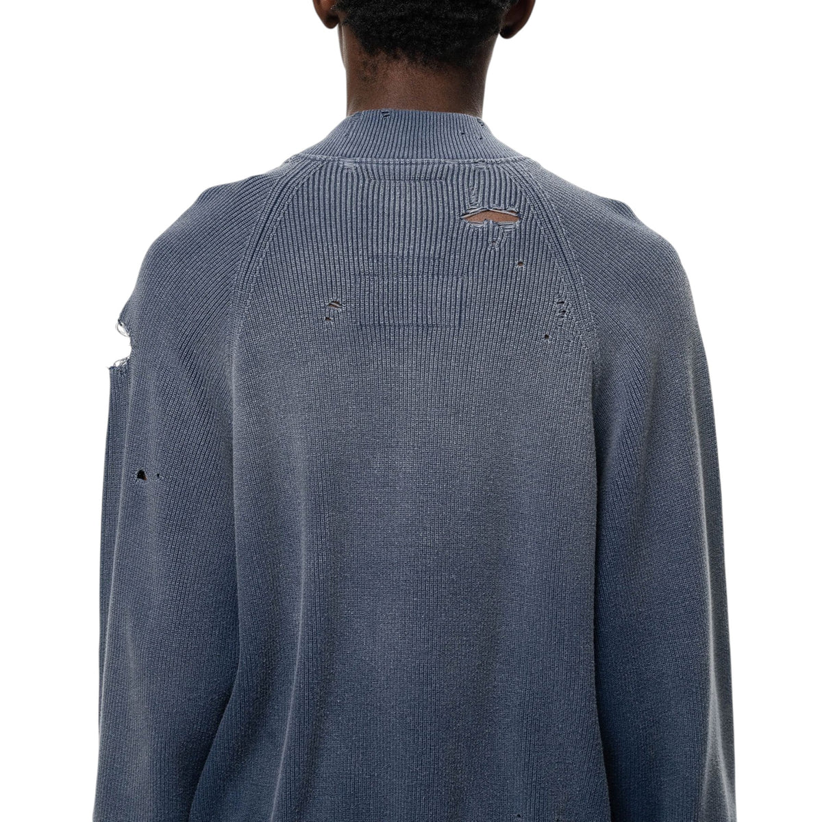 Maison MIHARA YASUHIRO Sun Faded Like Knit Cardigan Navy