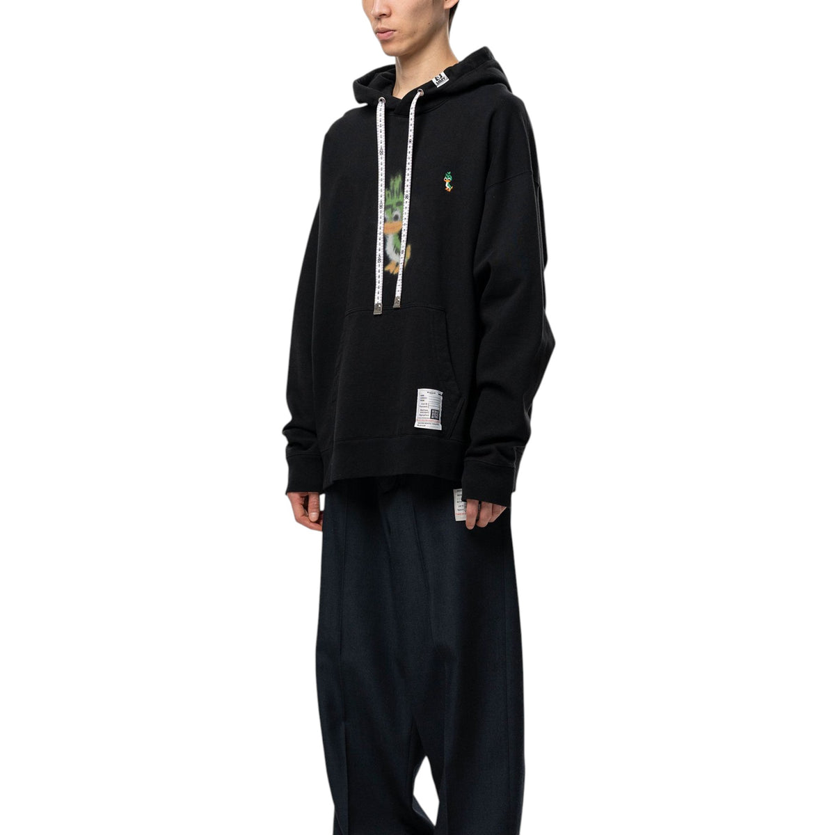 Maison MIHARA YASUHIRO Leon Printed Hoodie Black