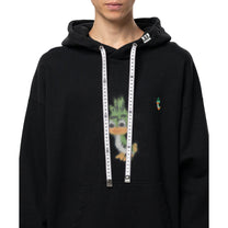 Maison MIHARA YASUHIRO Leon Printed Hoodie Black