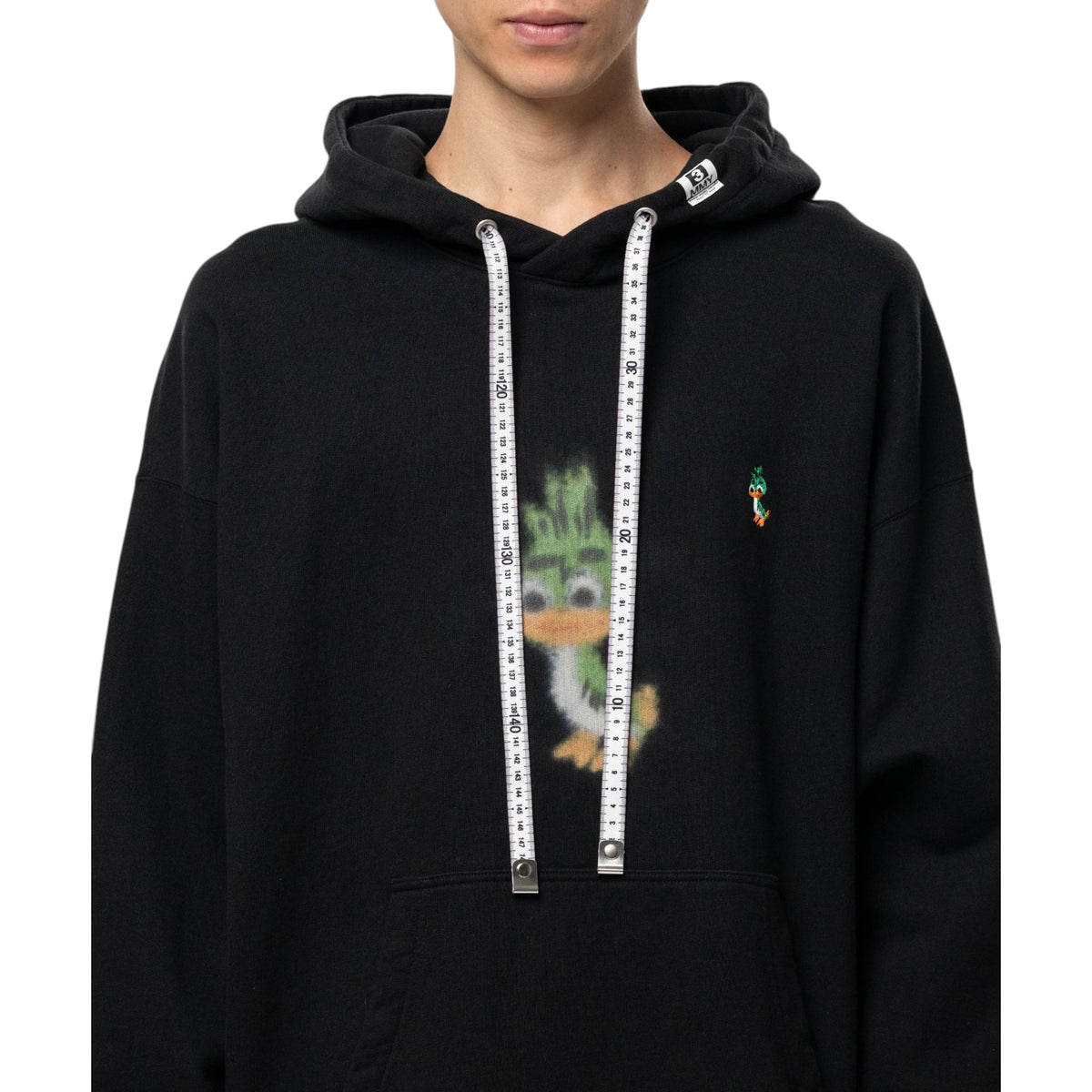 Maison MIHARA YASUHIRO Leon Printed Hoodie Black