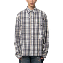 Maison MIHARA YASUHIRO Check Long Sleeve Shirt Black