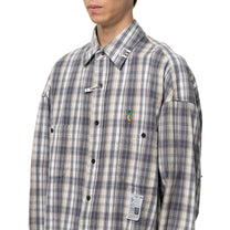 Maison MIHARA YASUHIRO Check Long Sleeve Shirt Black
