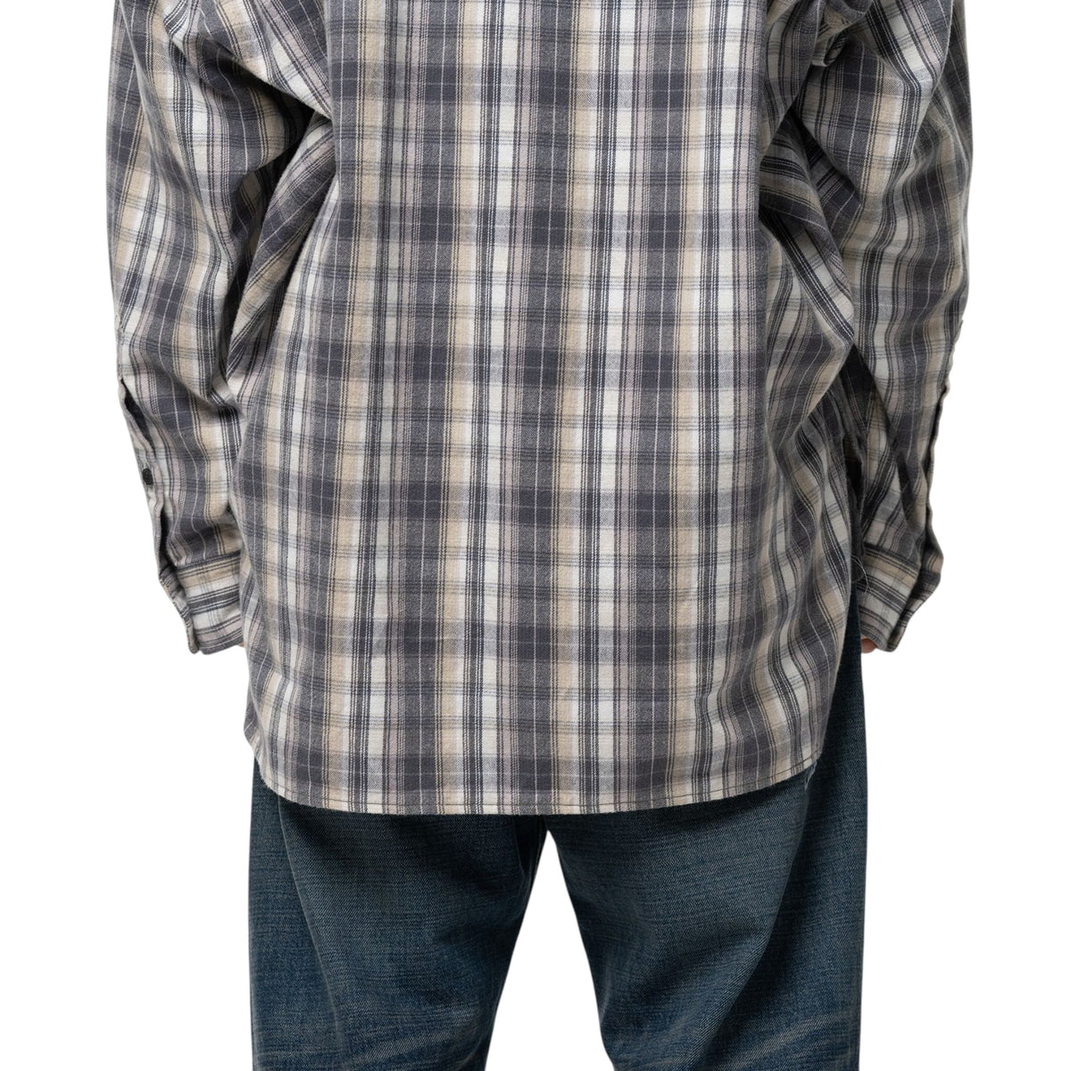 Maison MIHARA YASUHIRO Check Long Sleeve Shirt Black