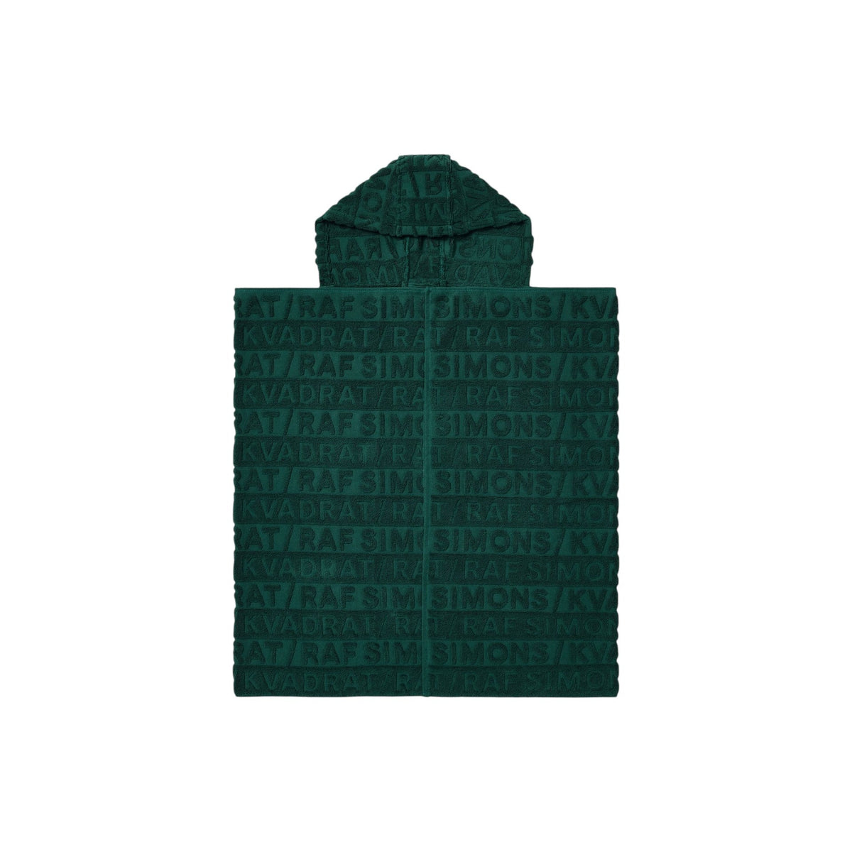 Cotton Jacquard Hooded Towel - Dark Green - Bathroom - Kvadrat/Raf Simons