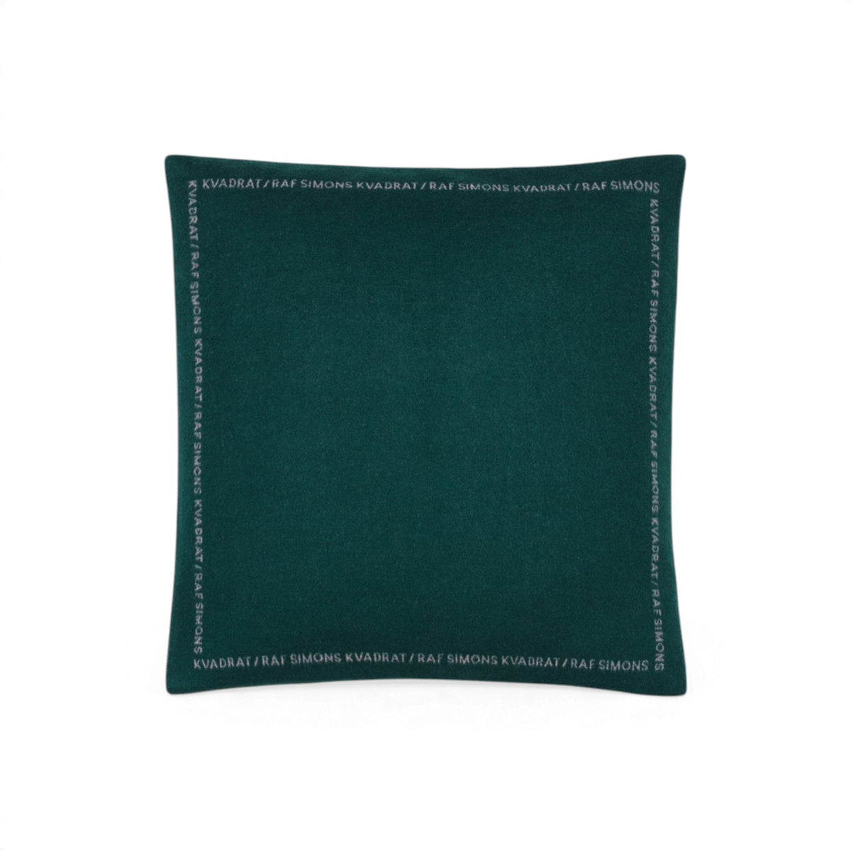 Double Face Wool Cushion - Dark Green - Cushions - Kvadrat/Raf Simons