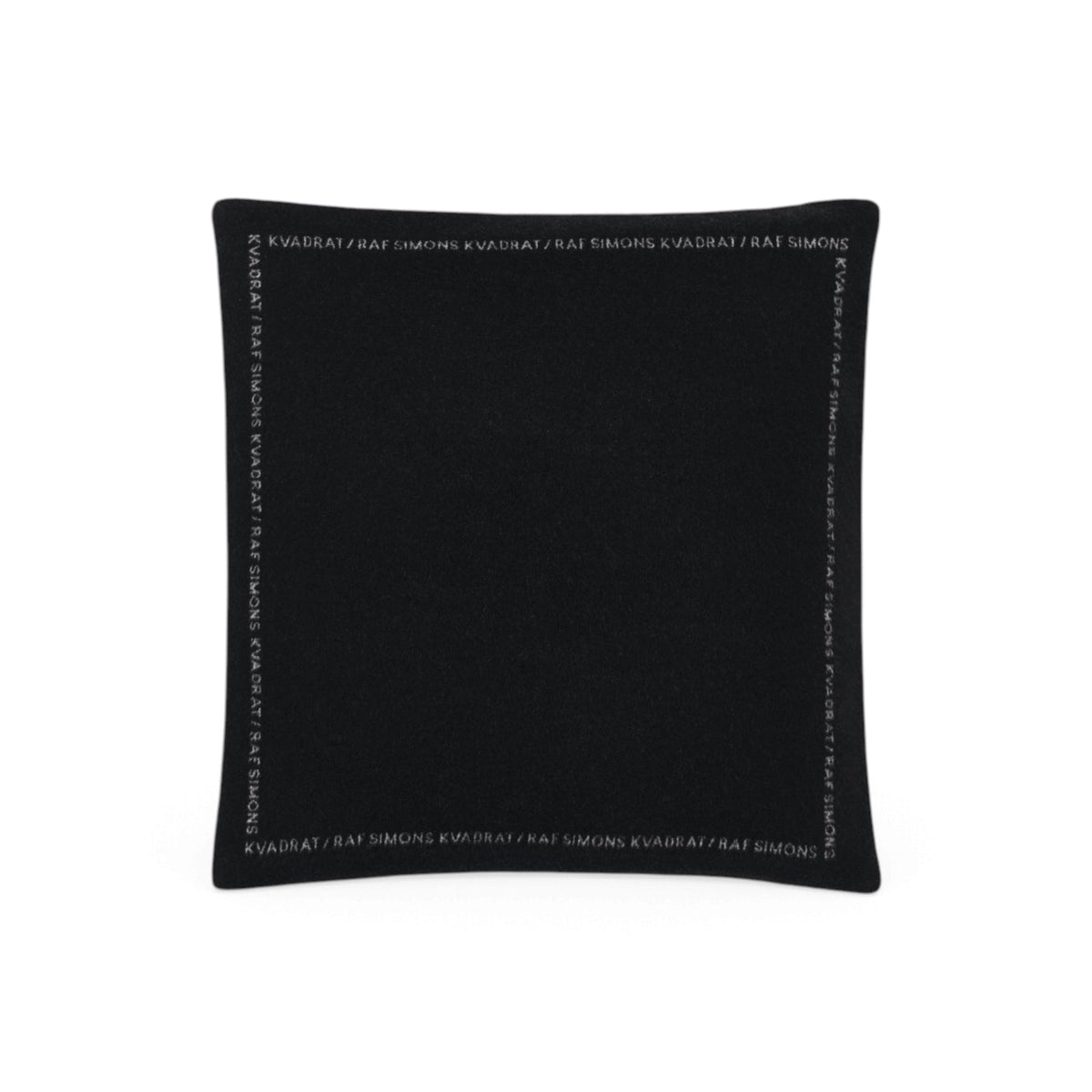 Double Face Wool Cushion - Black - Cushions - Kvadrat/Raf Simons