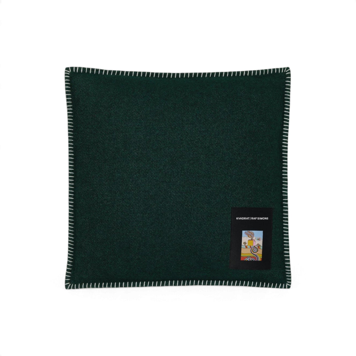 Lambswool Cushion - Dark Green - Cushions - Kvadrat/Raf Simons