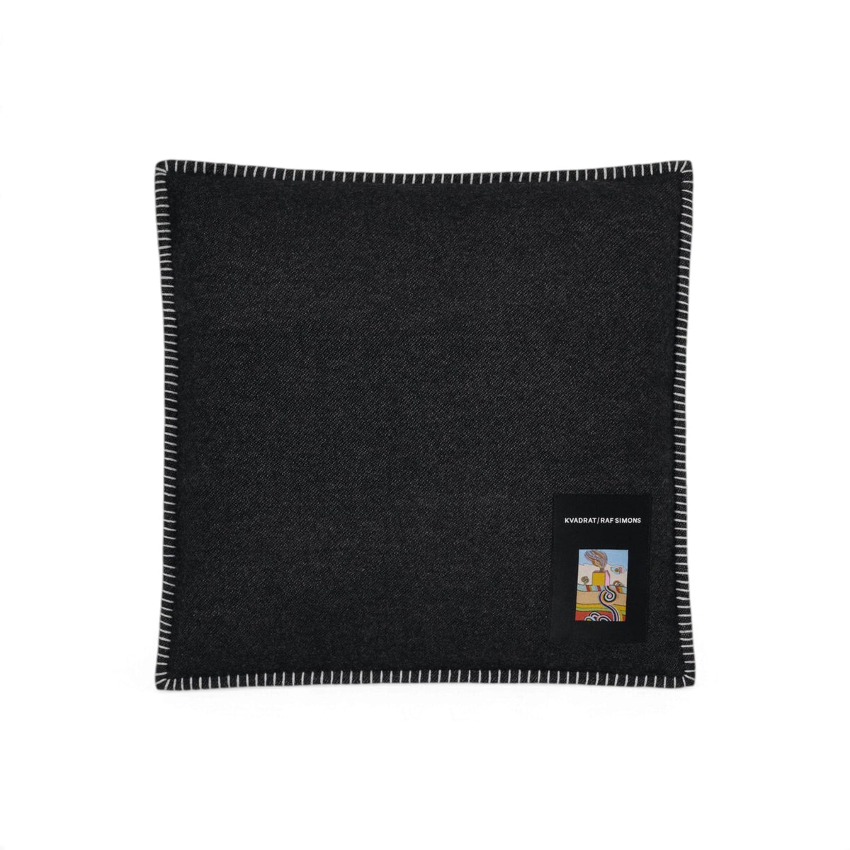 Lambswool Cushion - Black - Cushions - Kvadrat/Raf Simons