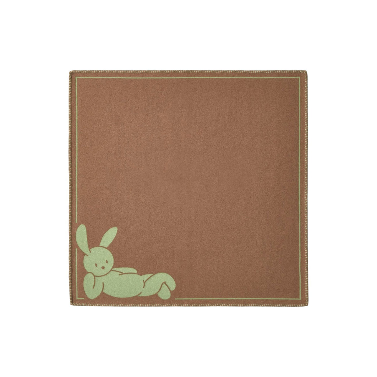 Wool Jacquard Blanket - Bunny, Desert Sand/Jade - Decken - Kvadrat/Raf Simons
