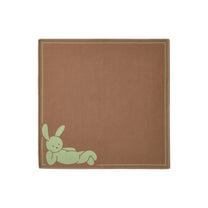 Wool Jacquard Blanket - Bunny, Desert Sand/Jade - Decken - Kvadrat/Raf Simons