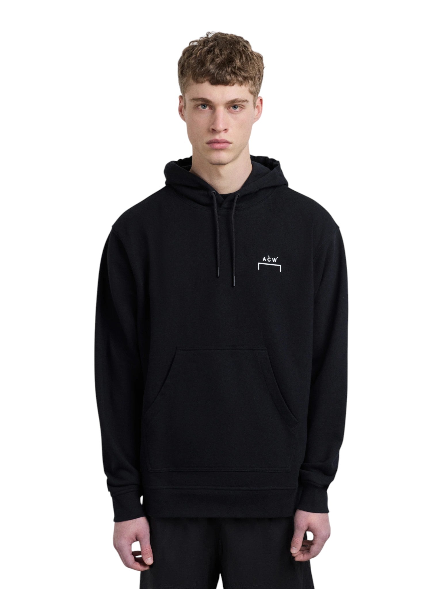A - COLD - WALL Balmore Logo Hoodie Black - A - COLD - WALL