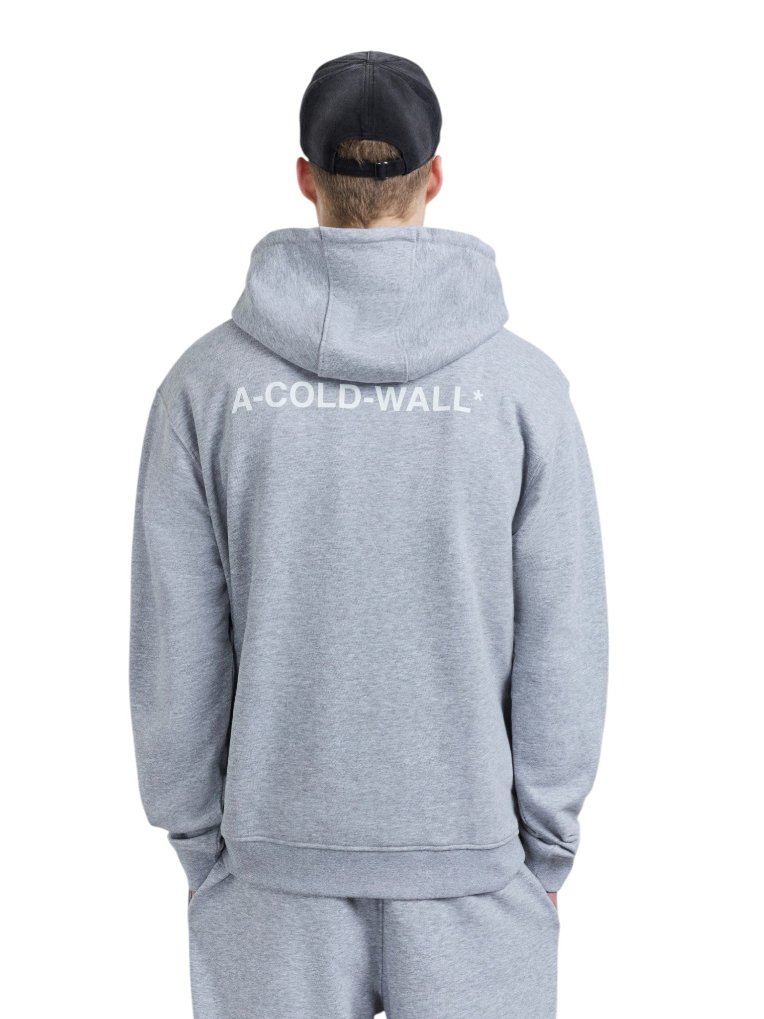 A - COLD - WALL Balmore Logo Hoodie Grey Marl - A - COLD - WALL