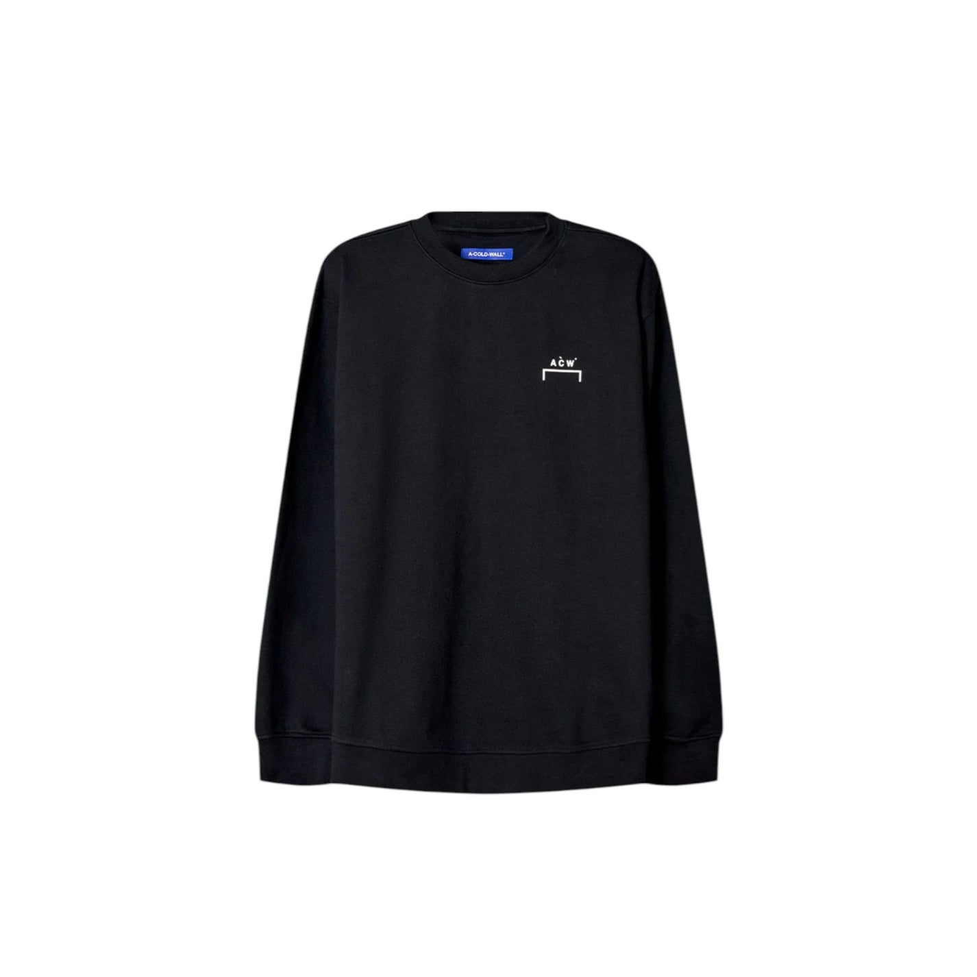 A - COLD - WALL Burcham Logo Crew Black - A - COLD - WALL