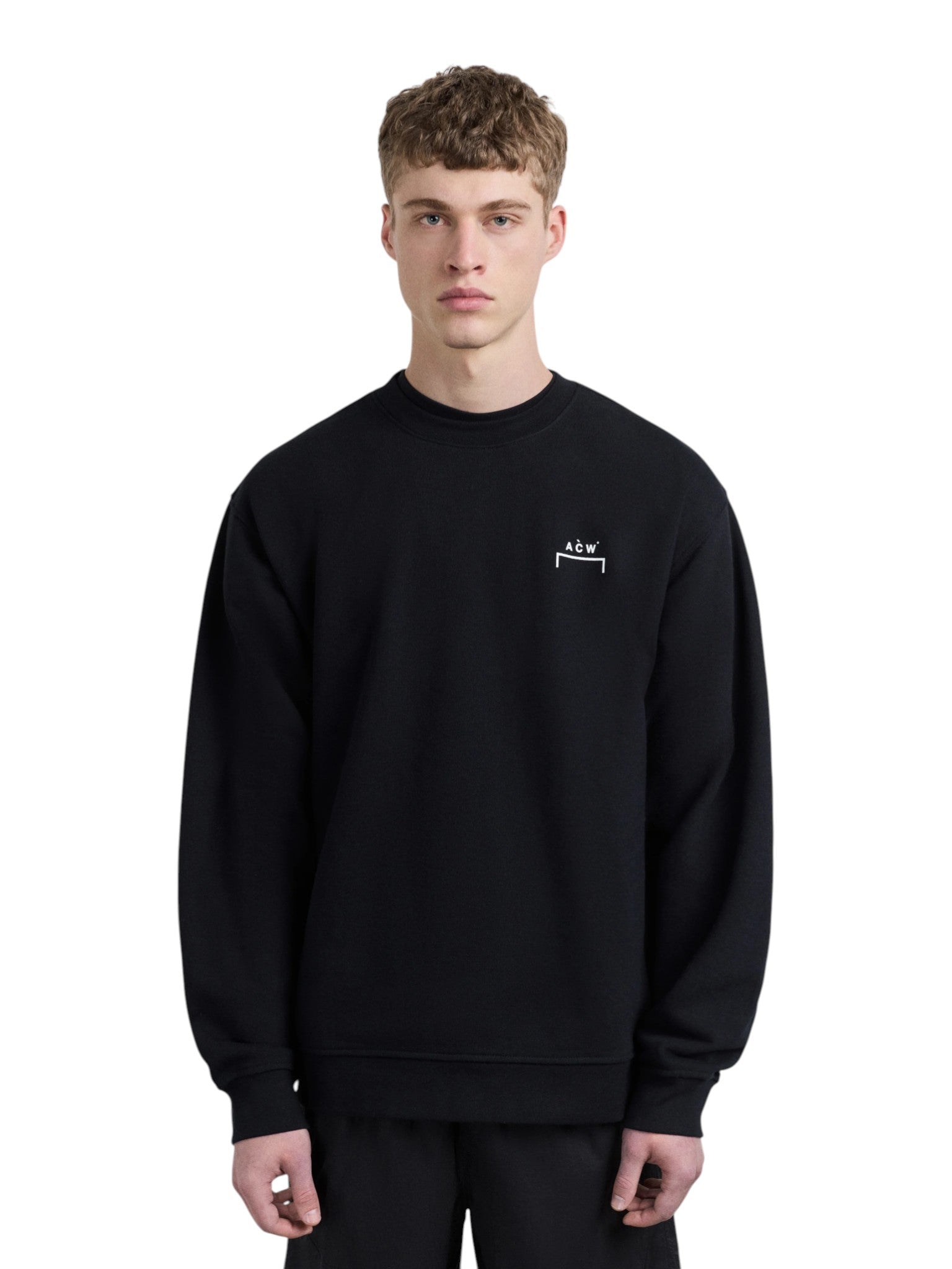 A - COLD - WALL Burcham Logo Crew Black - A - COLD - WALL